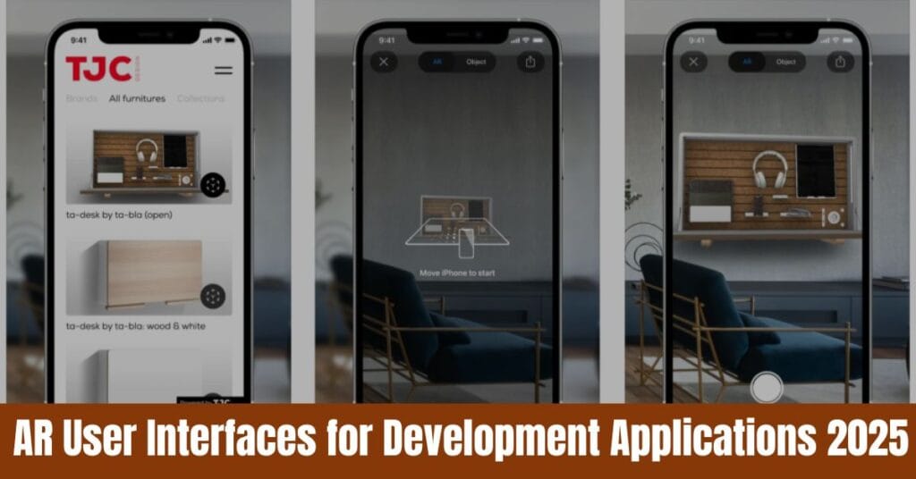 AR User Interfaces for Development Applications 2025