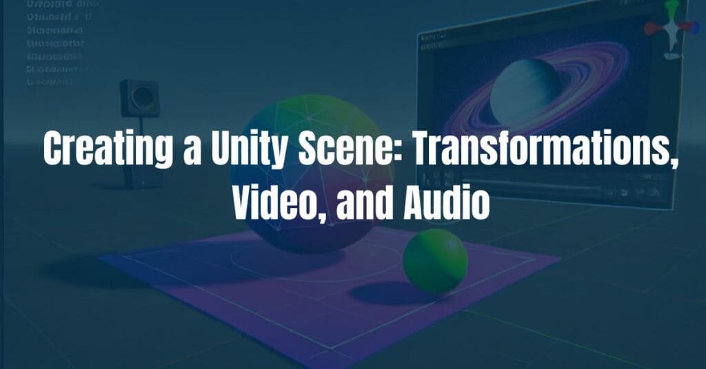 Unity Scene 2025 Transformations Video and Audio