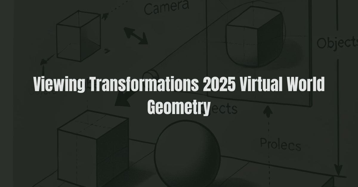 Viewing Transformations 2025 Virtual World Geometry